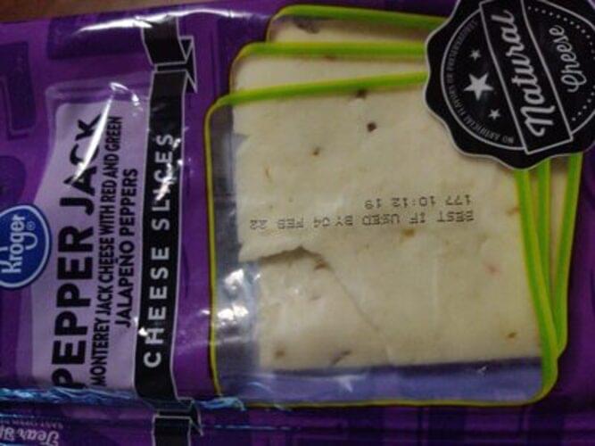 Kroger Pepper Jack Cheese Slices 6 oz, Nutrition Information Innit