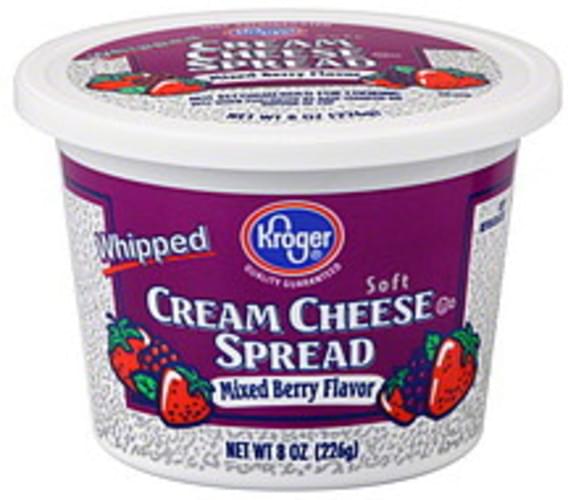 Kroger Mixed Berry Flavor Cream Cheese Spread 8 oz, Nutrition