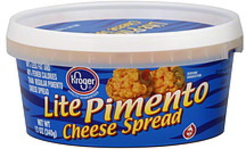 Kroger Lite, Pimento Cheese Spread 12 oz, Nutrition Information Innit