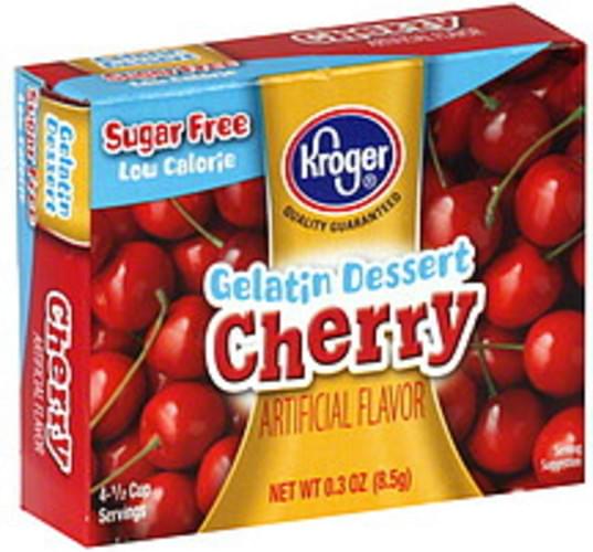 Kroger Cherry Gelatin Dessert 0.3 oz, Nutrition Information Innit