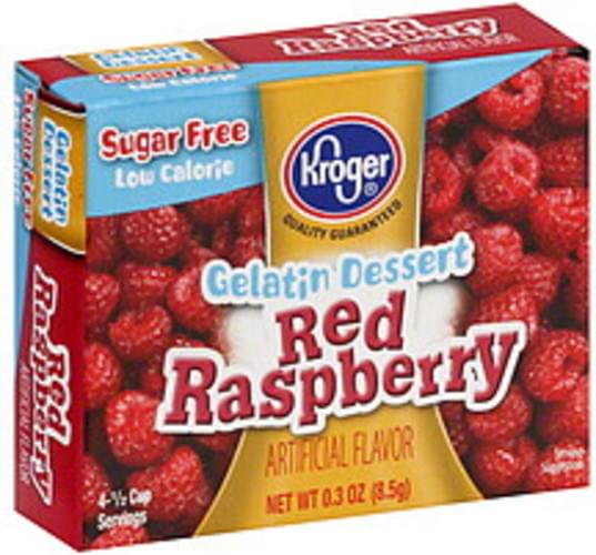 Kroger Red Raspberry Gelatin Dessert 0.3 oz, Nutrition Information