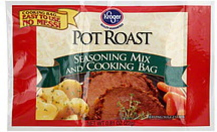 Kroger Pot Roast Seasoning Mix and Cooking Bag 0.81 oz, Nutrition