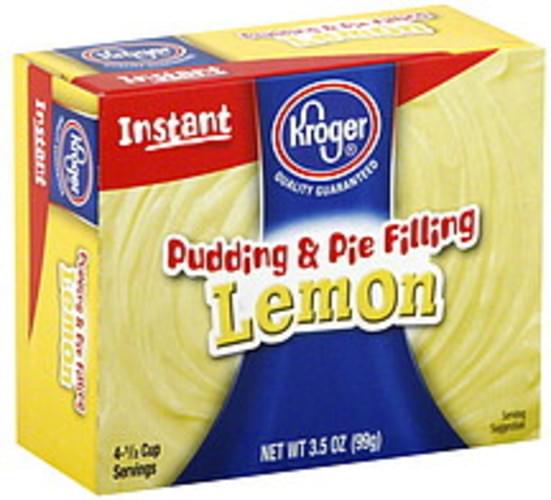 Kroger Instant, Lemon Pudding & Pie Filling 3.5 oz, Nutrition