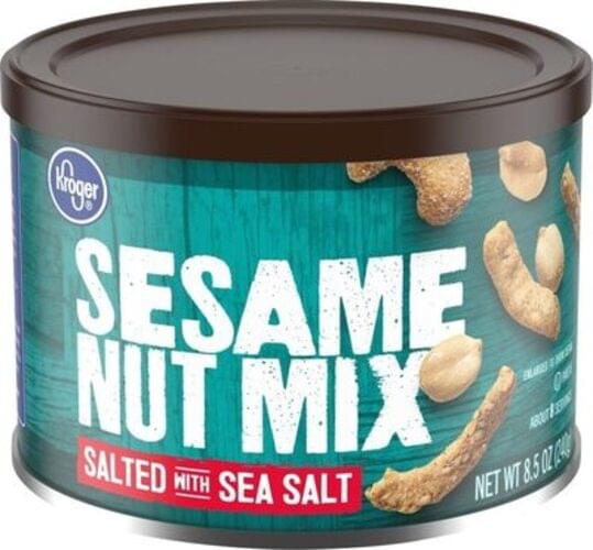 Kroger Salted Sesame Nut Mix 8.5 oz, Nutrition Information Innit