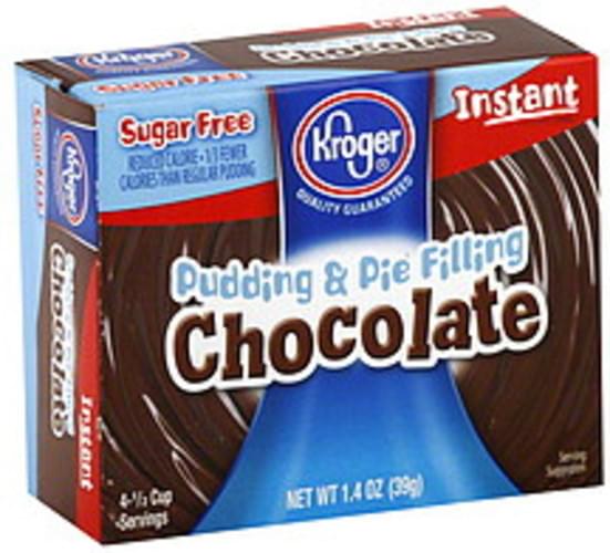 Kroger Instant, Sugar Free, Chocolate Pudding & Pie Filling 1.4 oz, Nutrition Information Innit