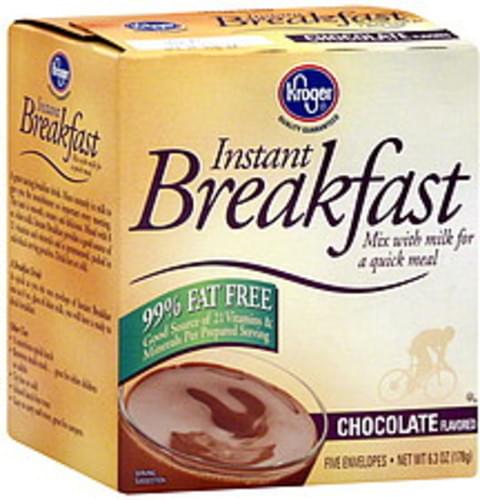 Kroger Chocolate Flavored Instant Breakfast Mix - 5 ea