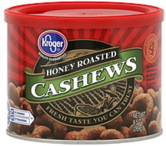 Kroger Honey Roasted Cashews 9.5 oz, Nutrition Information Innit