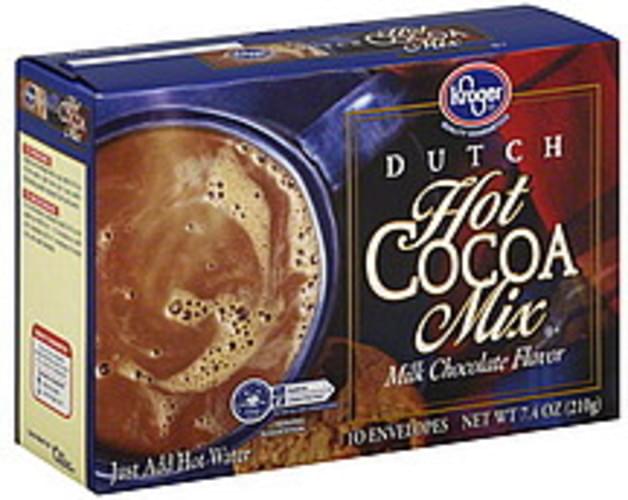 Kroger Dutch, Milk Chocolate Flavor Hot Cocoa Mix 10 ea, Nutrition