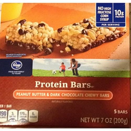 Kroger Peanut Butter & Dark Chocolate Chewy Protein Bars 40 g