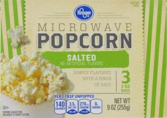 Kroger Natural Popcorn 30 g, Nutrition Information Innit
