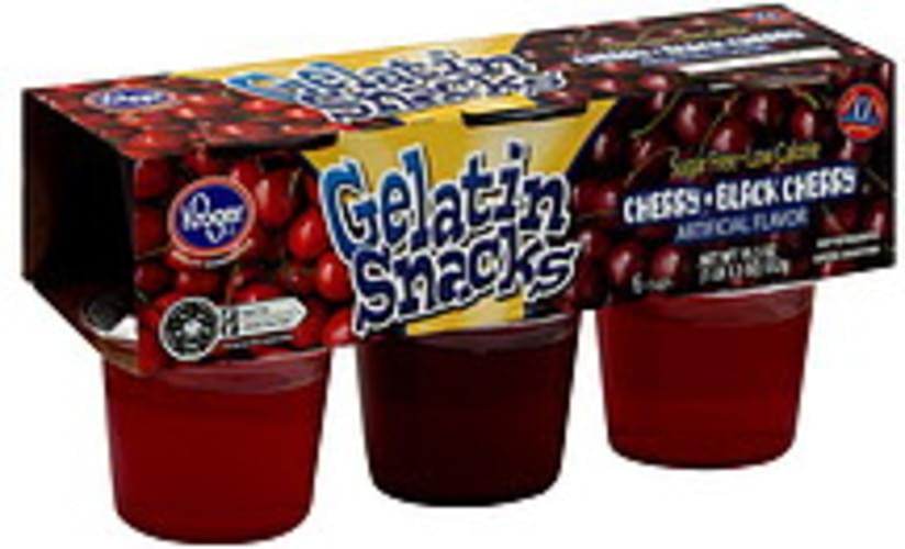 Kroger Cherry, Black Cherry Gelatin Snacks 6 ea, Nutrition