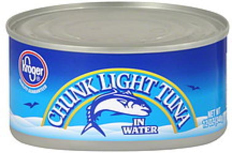 Kroger Chunk Light, In Water Tuna 12 oz, Nutrition Information Innit