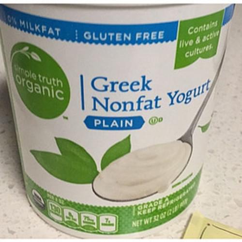 Simple Truth Organic Plain Greek Nonfat Yogurt 227 g, Nutrition