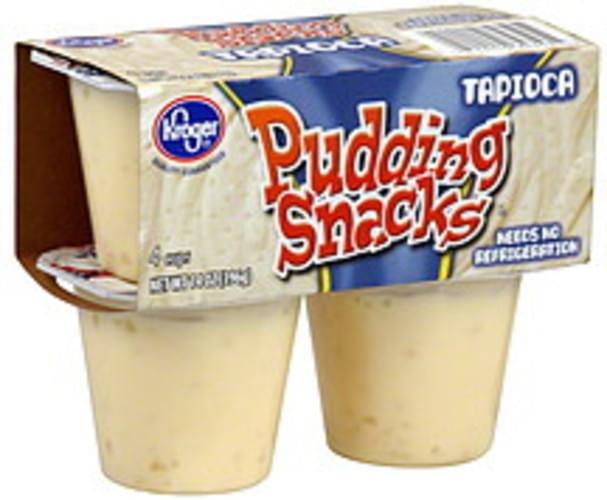 Kroger Tapioca Pudding Snacks 4 ea, Nutrition Information Innit