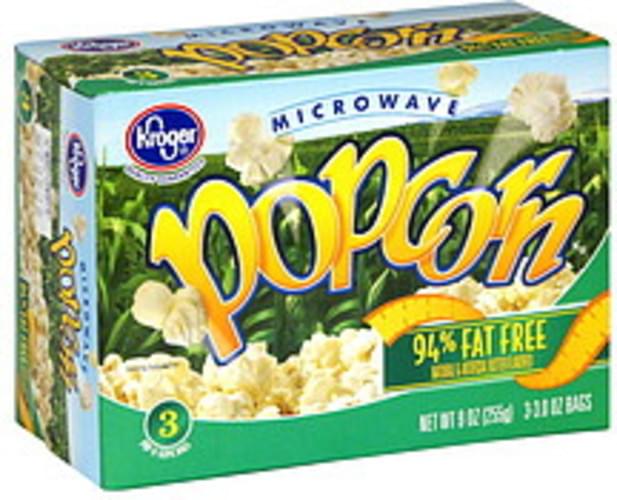 Kroger Microwave Popcorn 3 ea, Nutrition Information Innit