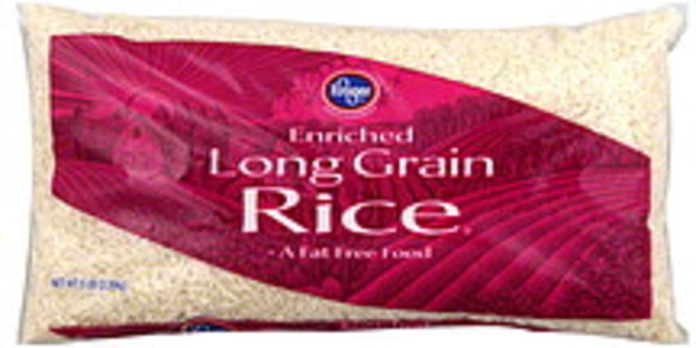 Kroger Long Grain, Enriched Rice 5 lb, Nutrition Information Innit