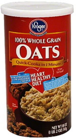 Kroger 100% Whole Grain Oats - 18 oz