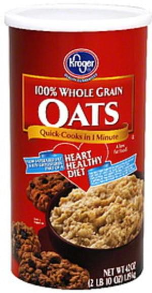 Kroger 100% Whole Grain Oats - 42 oz