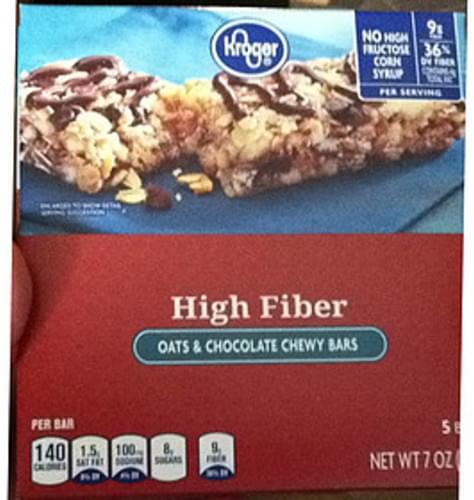 Kroger Oats & Chocolate Chewy Bars - 40 g