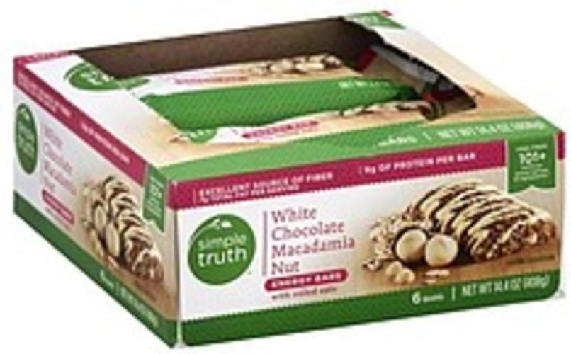 Simple Truth White Chocolate Macadamia Nut Energy Bars 6 ea