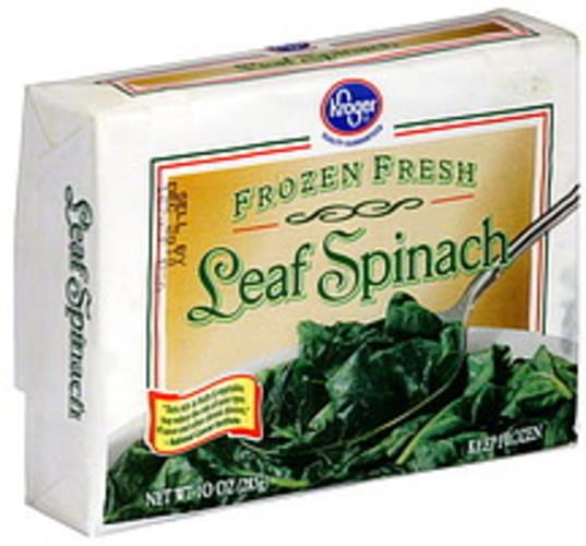 Kroger Leaf Spinach 10 oz, Nutrition Information Innit