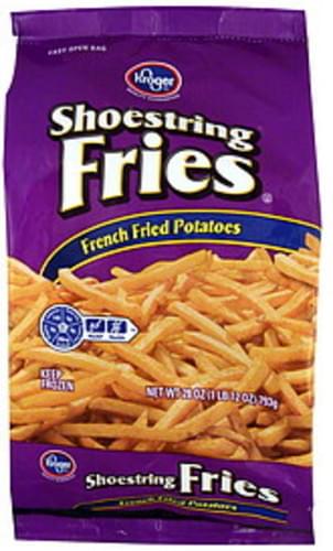 Kroger French Fried, Shoestring Fries Potatoes - 28 oz, Nutrition ...
