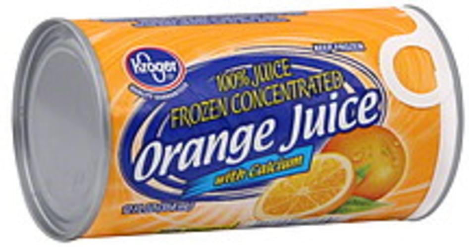 Kroger Orange, with Calcium, Frozen Concentrated 100 Juice 12 oz