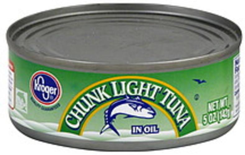 Kroger Chunk Light, in Oil Tuna 5 oz, Nutrition Information Innit