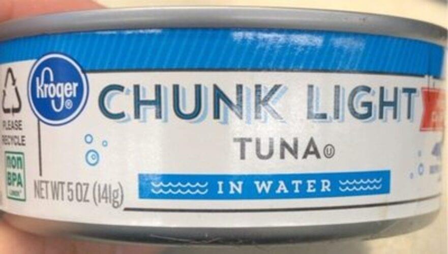 Kroger Chunk Light, in Water Tuna 5 oz, Nutrition Information Innit