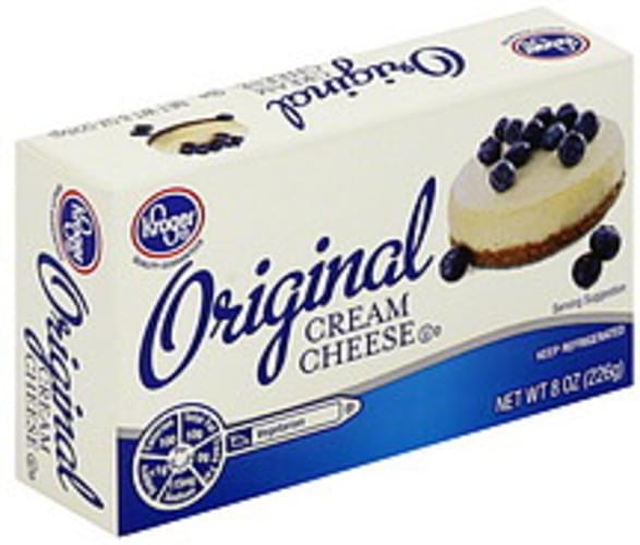 Kroger Original Cream Cheese 8 oz, Nutrition Information Innit