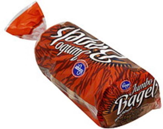 Kroger Jumbo, Whole Wheat Bagels 6 ea, Nutrition Information Innit