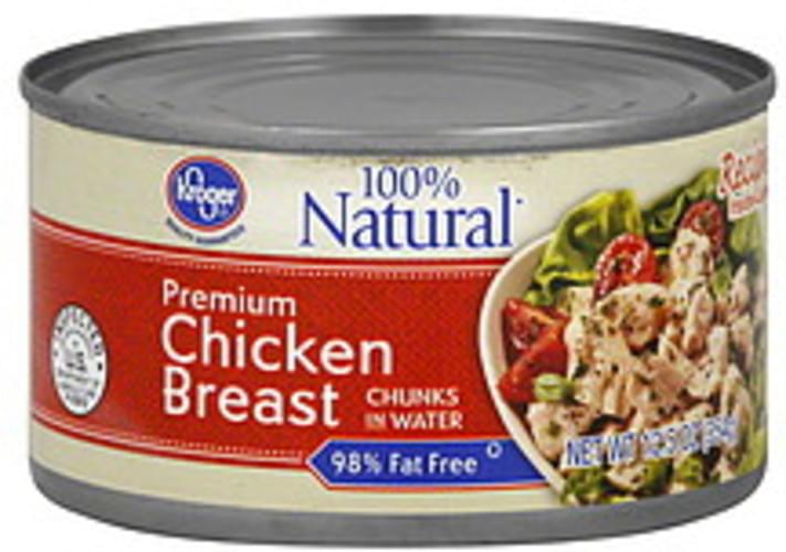 Kroger Chunks in Water, Premium Chicken Breast 12.5 oz, Nutrition