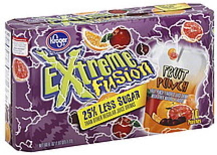 Kroger Fruit Punch Juice Drink 10 ea, Nutrition Information Innit
