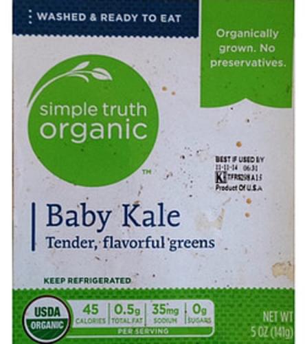 Simple Truth Organic Baby Kale - 85 g