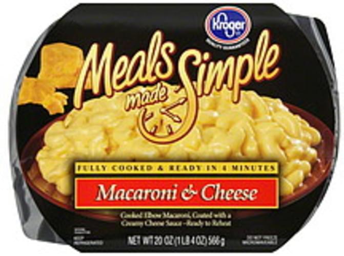 Kroger Macaroni & Cheese 20 oz, Nutrition Information Innit