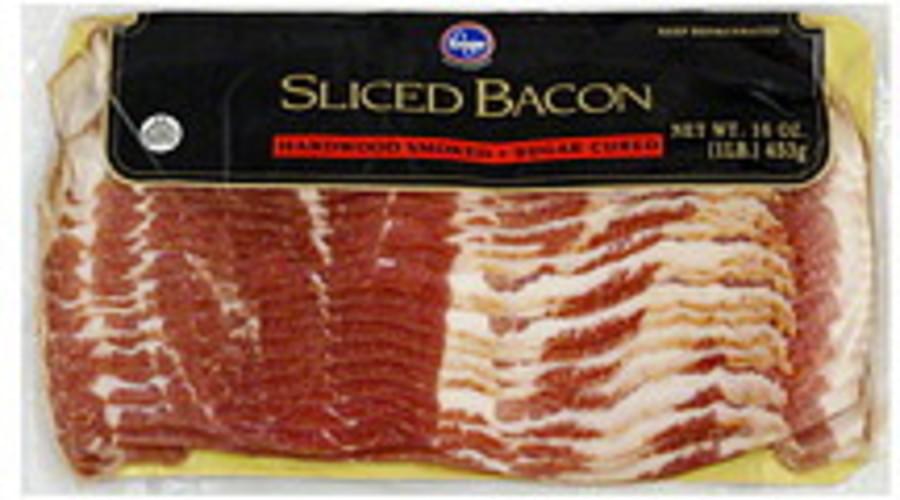 Kroger Sliced, Hardwood Smoked Bacon 16 oz, Nutrition Information Innit