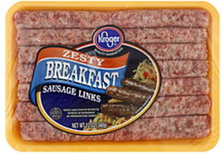 Kroger Zesty Breakfast Sausage Links 12 oz, Nutrition Information Innit