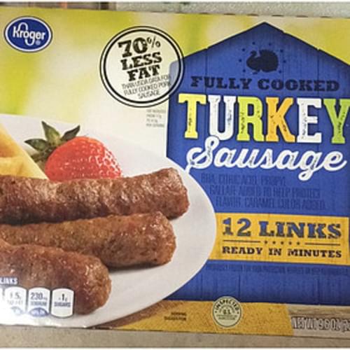 Kroger Fully Cooked Turkey Sausage 45 g, Nutrition Information Innit