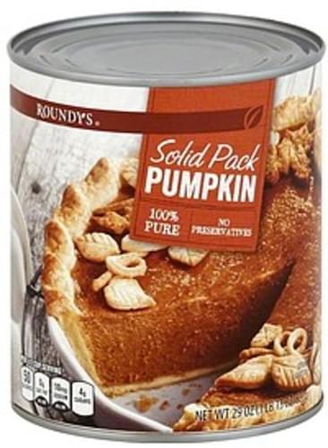 Roundys Solid Pack Pumpkin - 29 oz