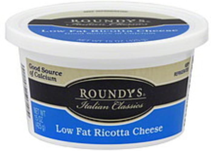 Roundys Low Fat Ricotta Cheese 15 oz, Nutrition Information Innit