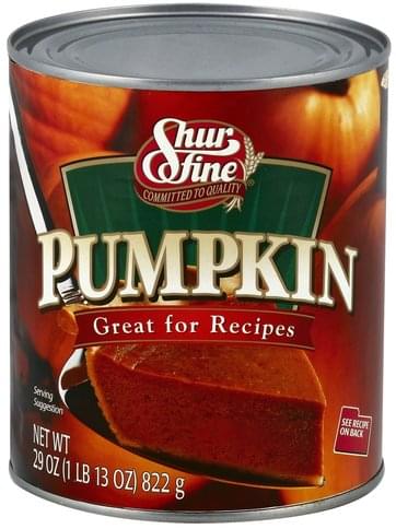 Shurfine Pumpkin - 29 oz