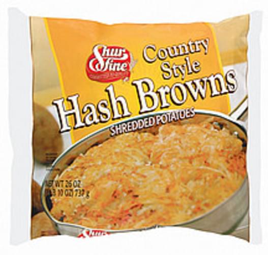 ShurFine Country Style Shredded Hash Browns - 26 oz