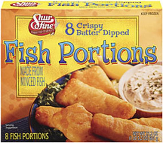 ShurFine Crispy Battered Dipped 8 Ct Fish Portions 21.2 oz, Nutrition