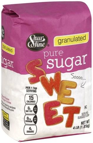 Shurfine Pure, Granulated Sugar - 4 lb