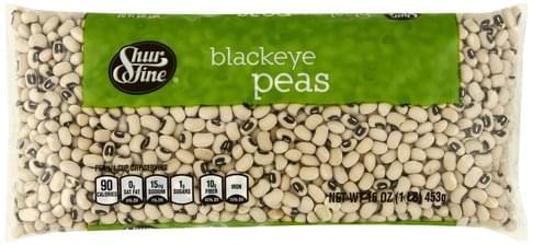 Shurfine Blackeye Peas - 16 oz