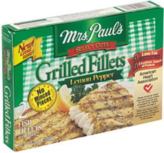 Mrs Pauls Lemon Pepper Grilled Fillets - 2 ea, Nutrition Information ...