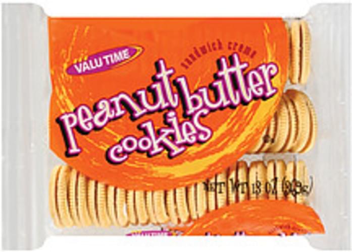 Valu Time Peanut Butter Sandwich Creme Cookies 13 oz, Nutrition