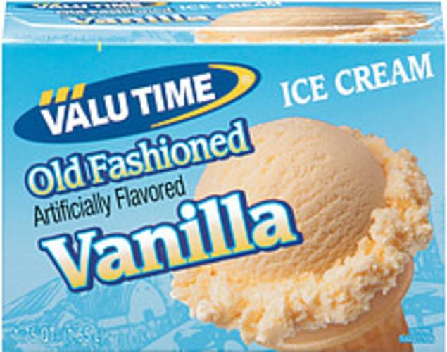 Valu Time Old Fashioned Vanilla Ice Cream 1.75 QT, Nutrition Information Innit