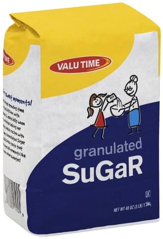 Valu Time Granulated Sugar - 48 oz
