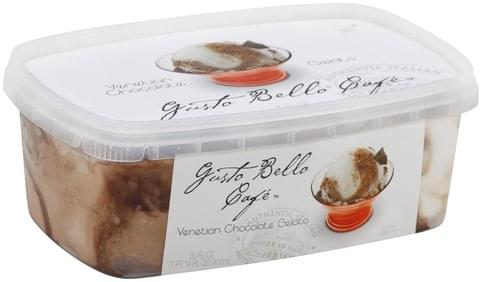 Gusto Bello Cafe Venetian Chocolate Gelato - 30 oz, Nutrition ...